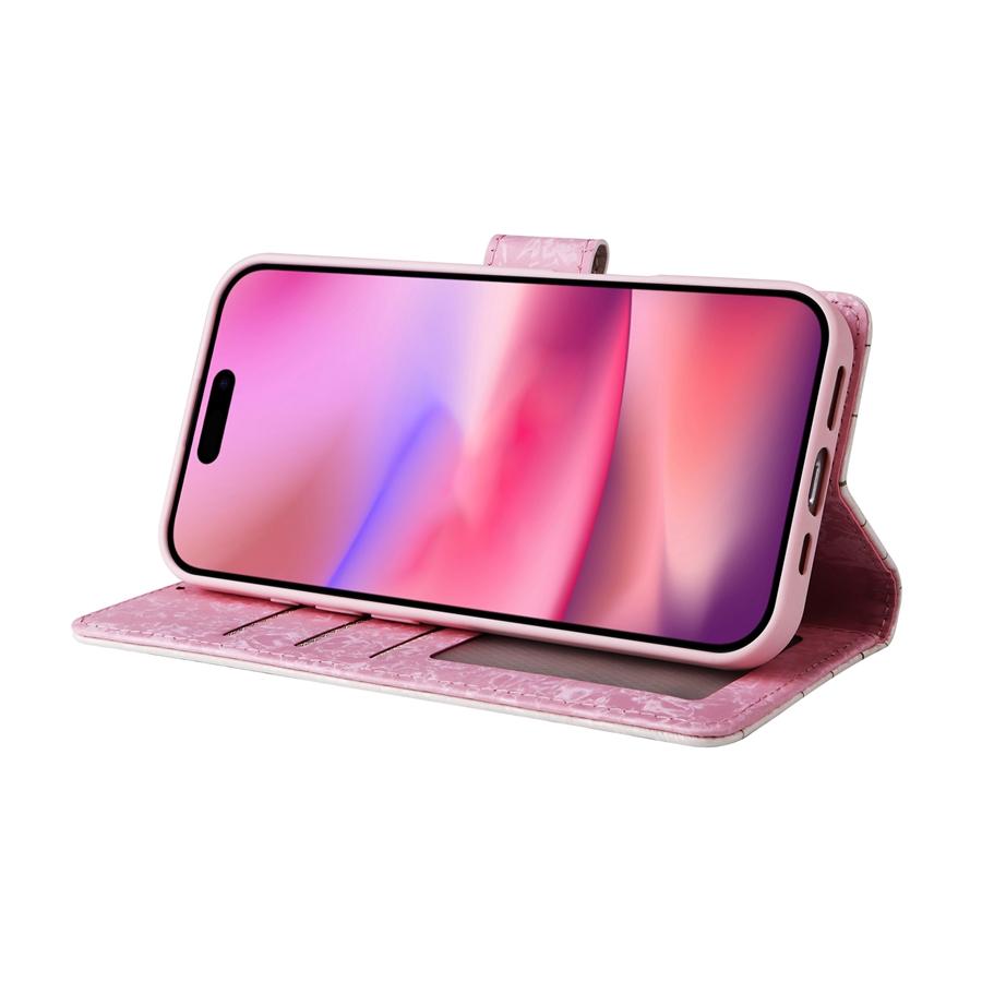 Роскошный тисненый цветочный браслет чехол для телефона iPhone 16 15 14 13 12 11 Samsung S25 S24 S23 A16 A15 A14 A56 A55 RFID блокирующий держатель для карт кошелек