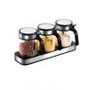 Huiyu Salt and Sugar Containers, Spice Bottles, Seasoning Containers, Sugar Shakers, 300ml, Set of 3