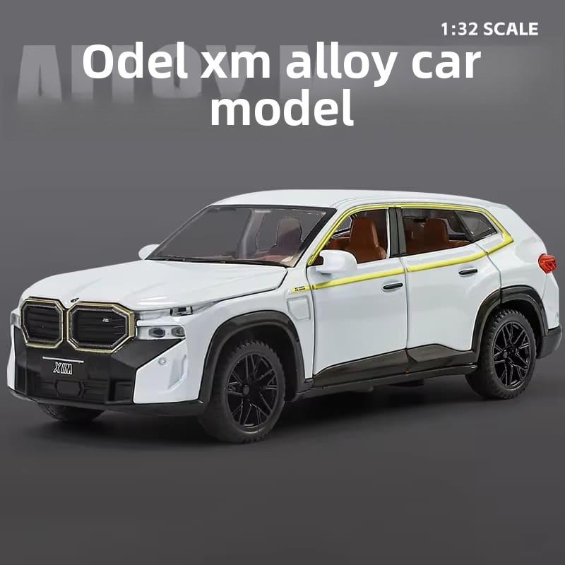 Новый 1:32 BMW XM SUV шестидверный имитация литой игрушечной машинки модель со звуком и светом инерционный механизм детская коллекция игрушек украшения подарок на день рождения мальчика