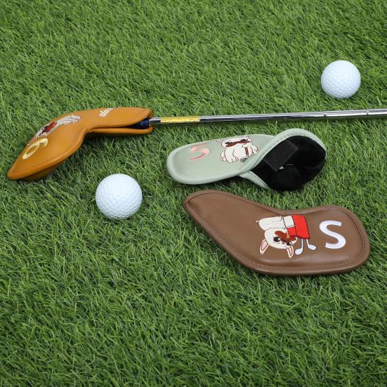 9 шт. чехол для головки клюшки для гольфа из искусственной кожи, защитный чехол для клюшки для гольфа, защитный аксессуар для игроков в гольф