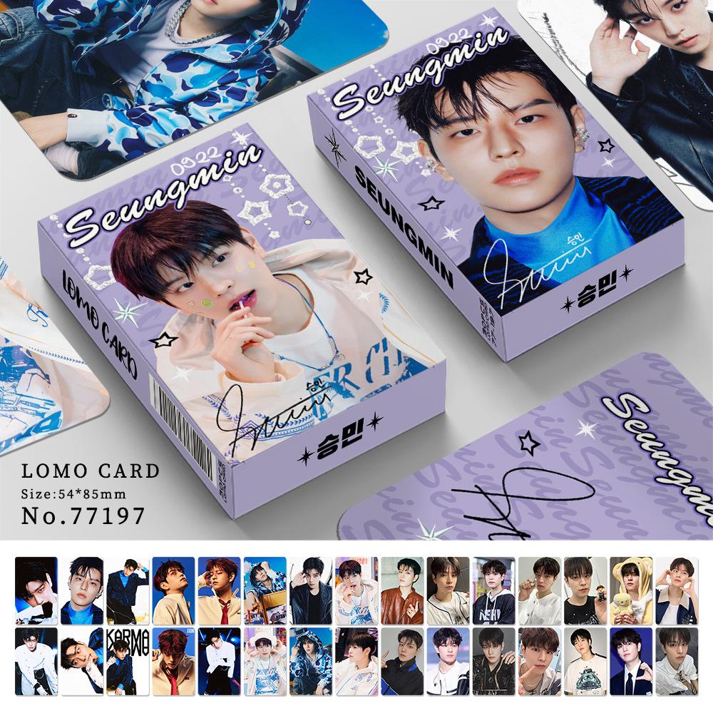 Skzoo Straykids 30 шт. Двусторонние фотокарточки Ломо Феликс Хан Джи-Сон В поздравительной открытке Коллекция для фанатов K-pop В наличии
