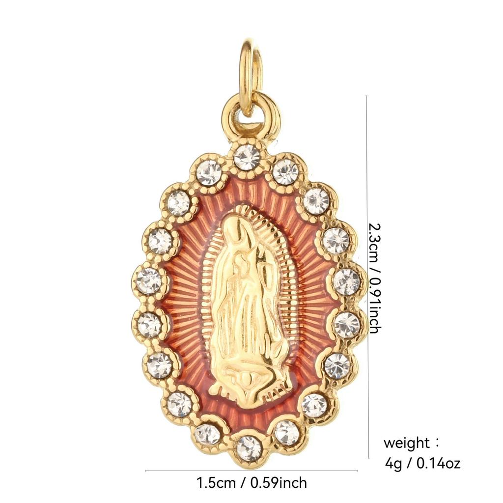 Подвеска-шарм из нержавеющей стали Дева Мария для DIY ювелирных изделий - Аксессуары для ожерелья и брелока