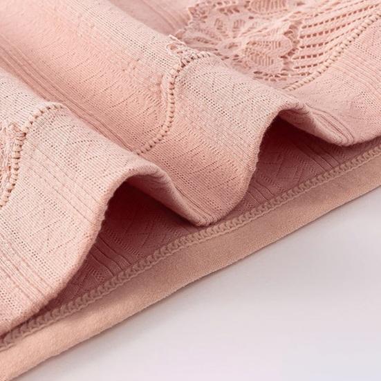 Женское хлопковое нижнее белье Дамские мягкие эластичные трусики с контролем живота Трусики с высокой посадкой Кружевные хипстеры Полностью закрывающие трусы