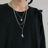 Street Hipster Hip Hop Long Multi-layer Rabbit Star Necklace Pendant Men Women Sweater Chain Jewelry YSX