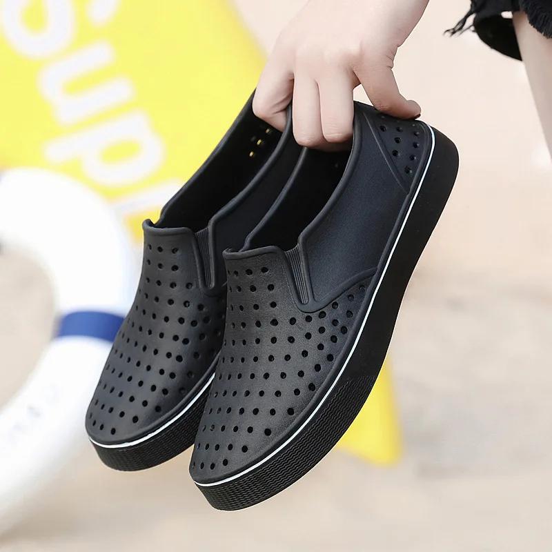 Мужские сандалии, летние шлепанцы, тапочки, мужская повседневная обувь для пляжа, однотонные сандалии унисекс, водная обувь Sandaliadf45