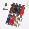 Direct Adult Solid Color Suspender Belt, Universal For Men And Women, Three-Clip Strap, Elastic Elastic Strap Clip.
