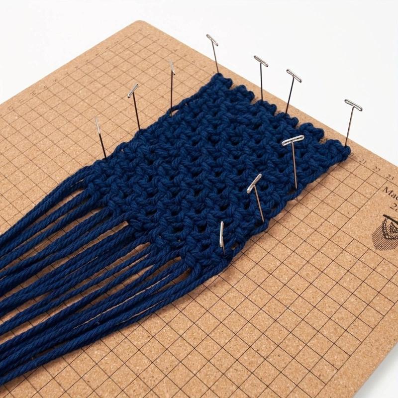 Crafting Grid Board with Instruction Lightweight Project Pad for String Projects Reusable and Handy Braiding Board