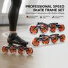 Vir Professional Speed Frame Light Алюминиевый сплав с ЧПУ Роликовые коньки с PU колесами Роликовые ботинки для слалома Скоростного катания