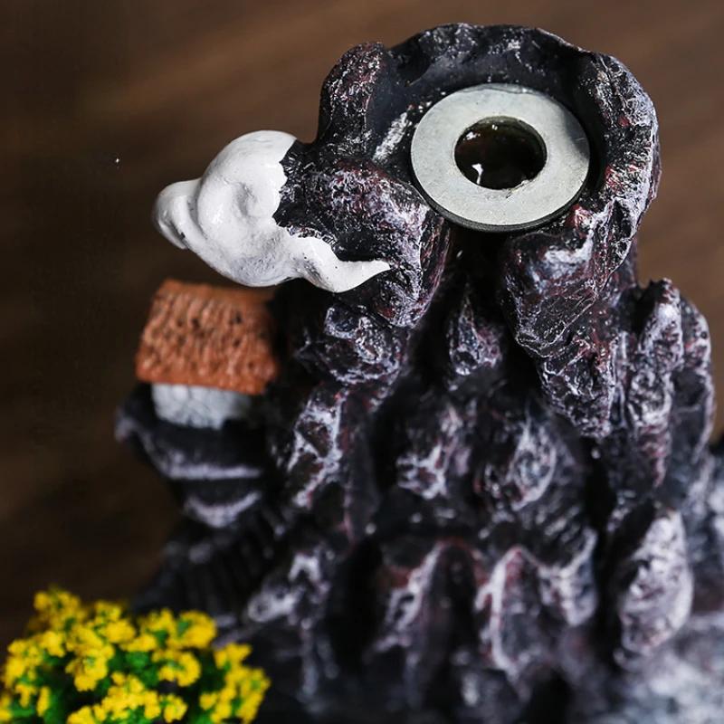 Смола пейзаж водопад ароматерапия печь украшения креативный домашний интерьер Дзен обратный поток благовоний печь украшения