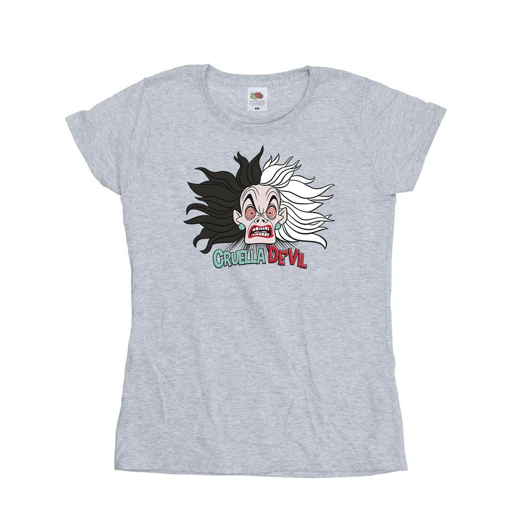 Disney Womens/Ladies 101 Dalmatians Cruella De Vil Crazy Mum Cotton T-Shirt