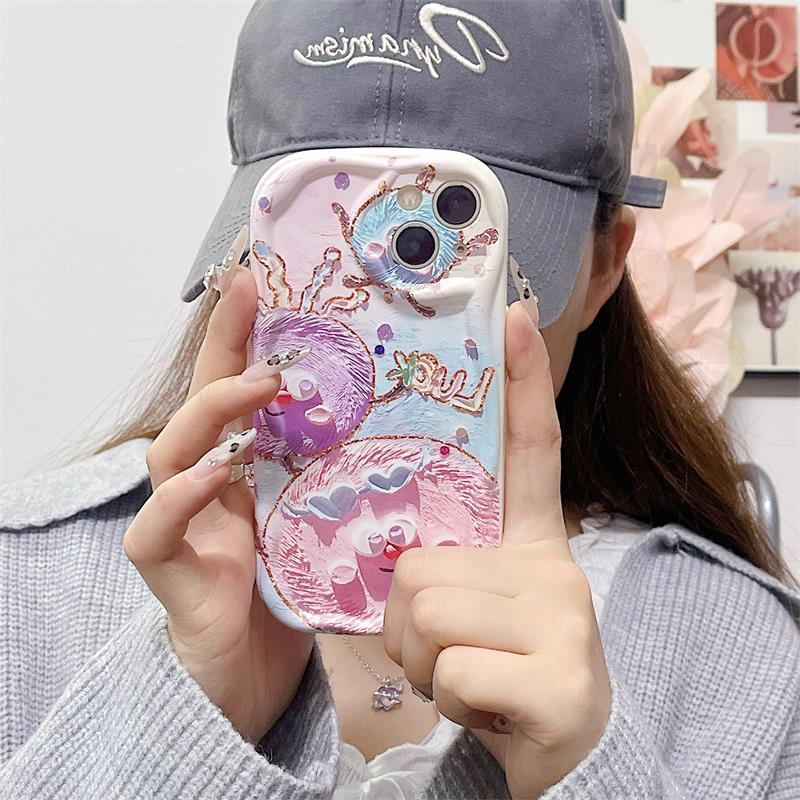 Мягкий чехол в форме волны для IPhone Vivo Y35 Y02 Realme C55 C53 11 Tecno Spark 10C Samsung S23 Ultra A53 Redmi Note 12 Note 11 Pro, чехол из ТПУ