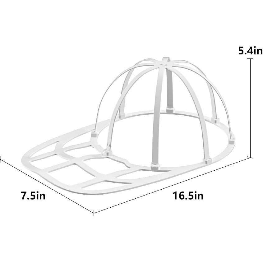 LONGD Hat Washer Cage with Snap Lock - Machine/Dryer Safe Compact Hat Cleaner for Baseball Caps & Storage