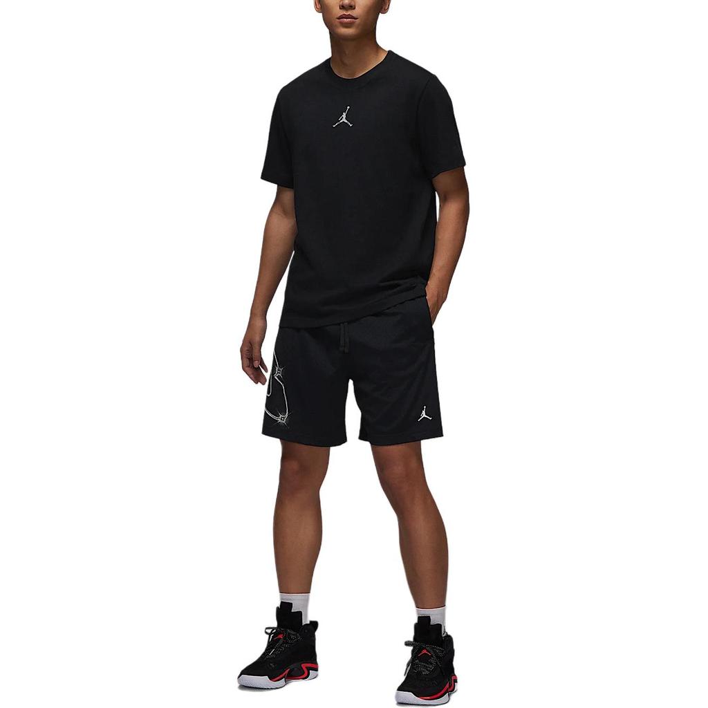 New Jordan Sport Casual Shorts Men's Black/White HF9944-010