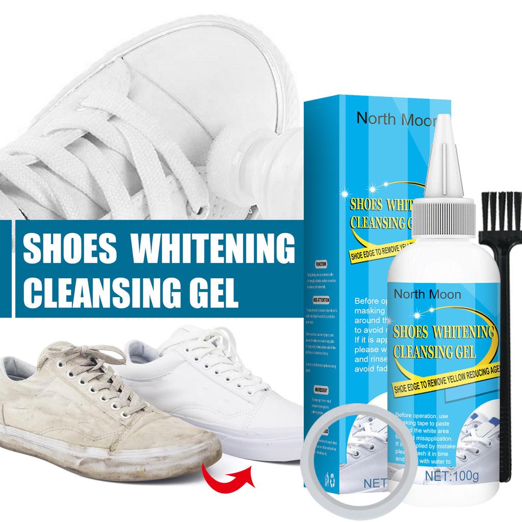 Cleaning Shoes Whitening Gel Shoes Cleaner Shoe Brush Shoe Cleaning  With Tape