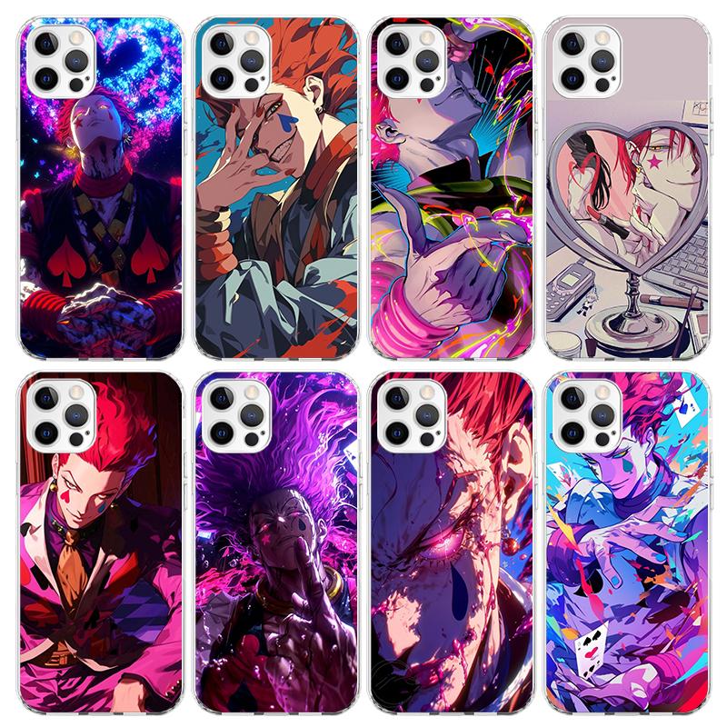 Huner X-Hunters Hisoka Phone Case For iPhone 17 Air 11 13 Mini 14 15 Plus 16 12 Pro Max 16E SE 7 8 Pattern Soft TPU Back Cover