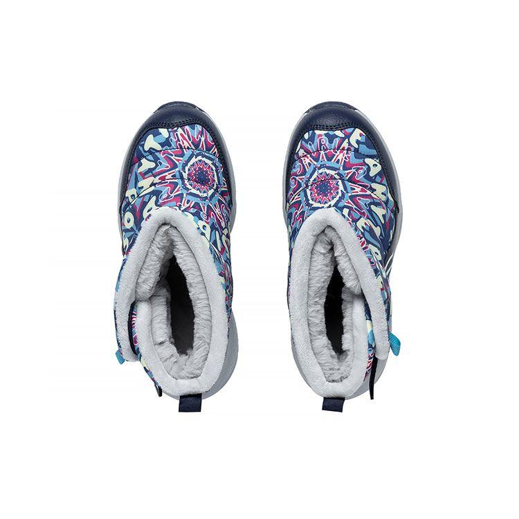 Lining Kids Sports Lifestyle Series Snow Driving Pattern Printed Sports Warm Casual Shoes Kids Casual Shoes YKNS100-35