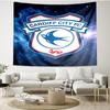 Cardiff City FC Print Tapestry - Portable Wall Decor Cloth, for Home, Dorm, Travel, Bedroom, Living Room - Ideal Birthday Housewarming Gift