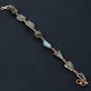 Rough Labradorite Handmade Copper Jewelry Bracelet 7-8" s7R17