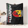 Abarth Performance Flannel Blanket Throw Blanket Soft Warm Sofa Bed Camping Car home Decor Unique Christmas Gift C9302728