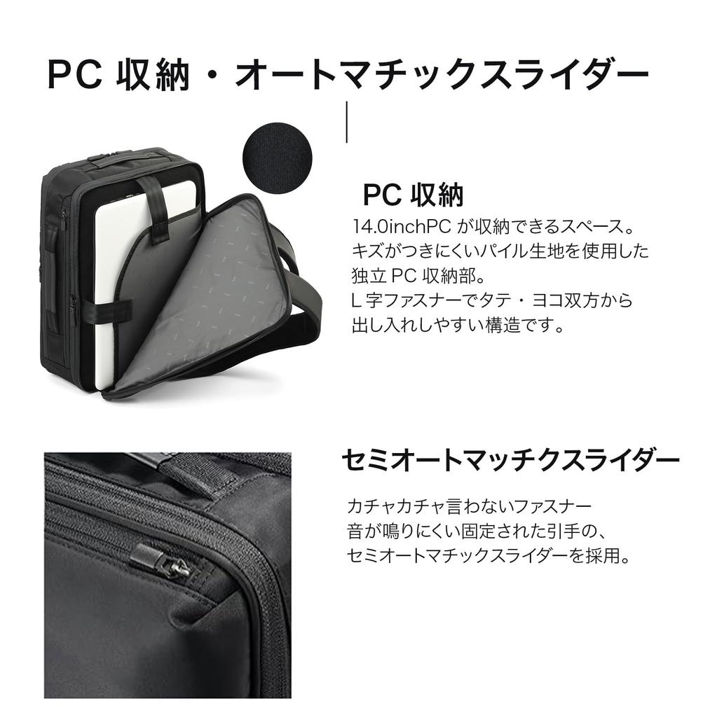 Ace Gene GADGETABLE R Business Backpack, 15L20L, 68007