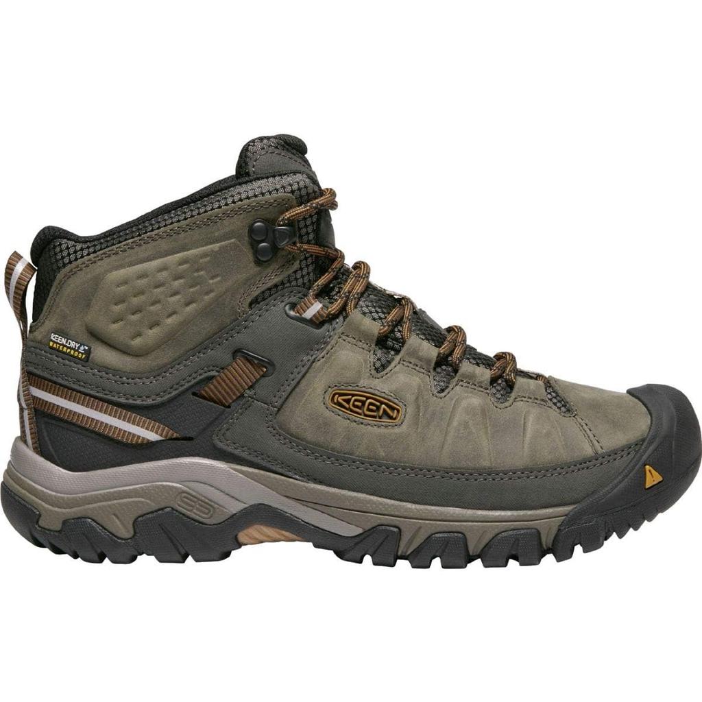 Keen Targhee III Mid WP Waterproof Trekking Black Size Cm Men's Shoes, Olive/Golden Brown, 27.0