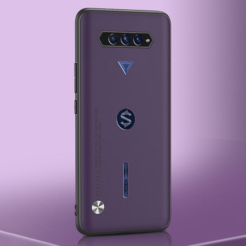 Luxury Leather Phone Case For Xiaomi Black Shark 4 3 5 Pro Cover Matte Silicone Protection Case For BlackShark 3 4 5 Pro Coque
