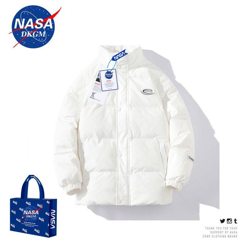 Nasa Co-Branded 2024 Winter New Men's Jacket, Thickened Warm Cotton Coat, Trendy and Stylish Men's Cotton Clothing