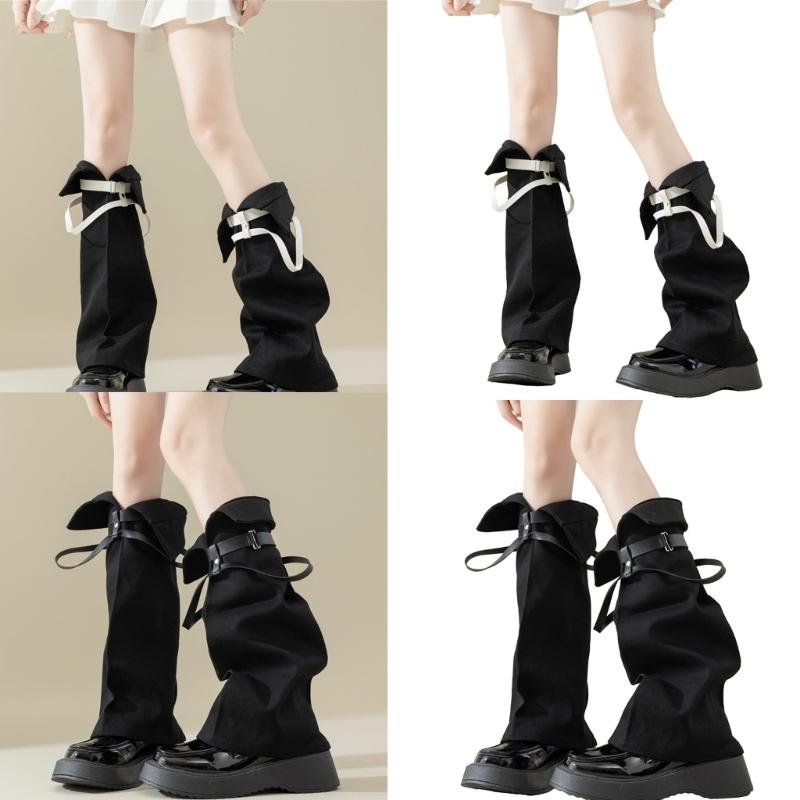 Subculture Leg Warmers for Women Girls Y2K Leg Warmer Sweet Cool Long Socks Gothic Harajuku Leg Cover Knee High Socks