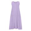 Women's Vest Dresses Summer Bohemian Dresses Cute Sleeveless  Beach Tank Dresses Round Neck Dresses