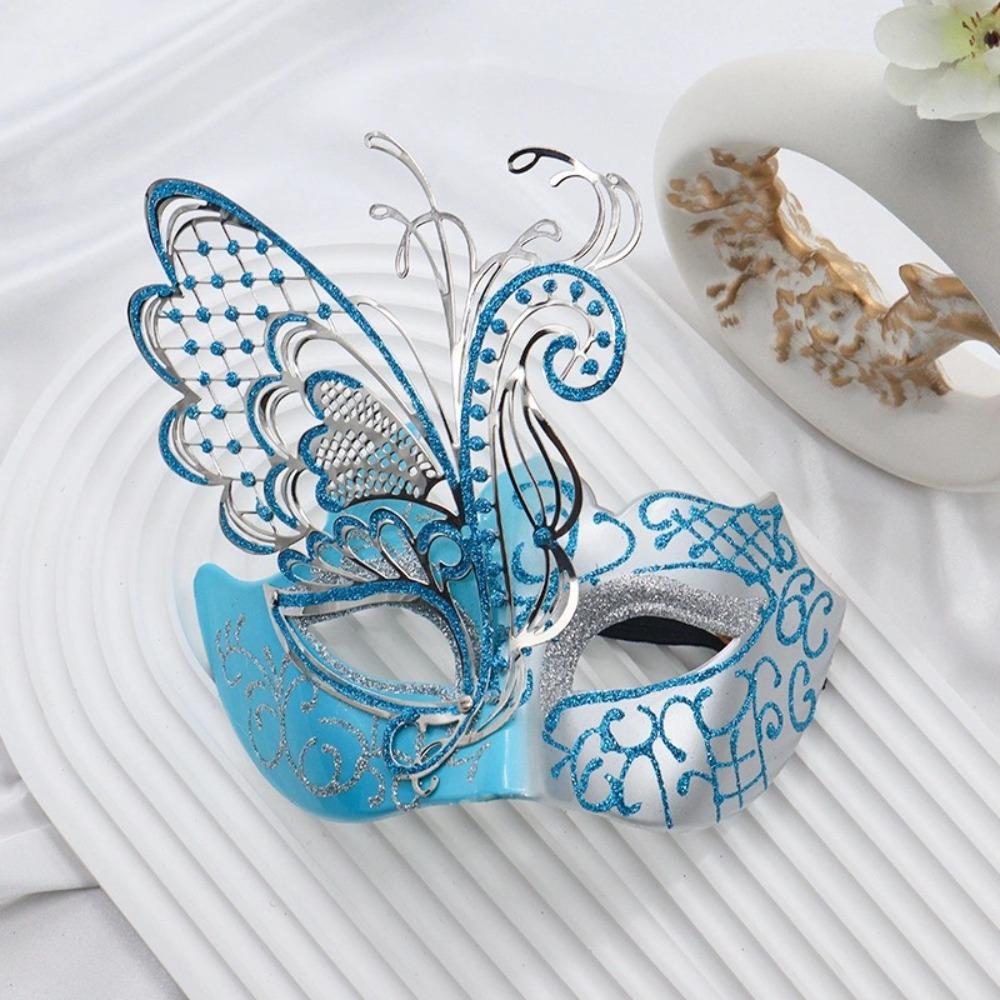Retro Glitter Mask Beautiful Masquerade Cosplay Mask Half Face Mask  Carnival Costume Props