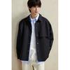 H M Loose Fit sHirt Jacket Black