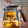 Жаропрочный стеклянный чайник с ситечком Чайник-заварник Автоматическое отделение листьев Заварочный чайник Для домашнего использования Портативный Прозрачный набор чайной посуды
