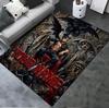 Custom Name Black Clover Carpet Rug for Living Room Bedroom Home Sofa Decoration,Kids Play Non-slip Floor Mat