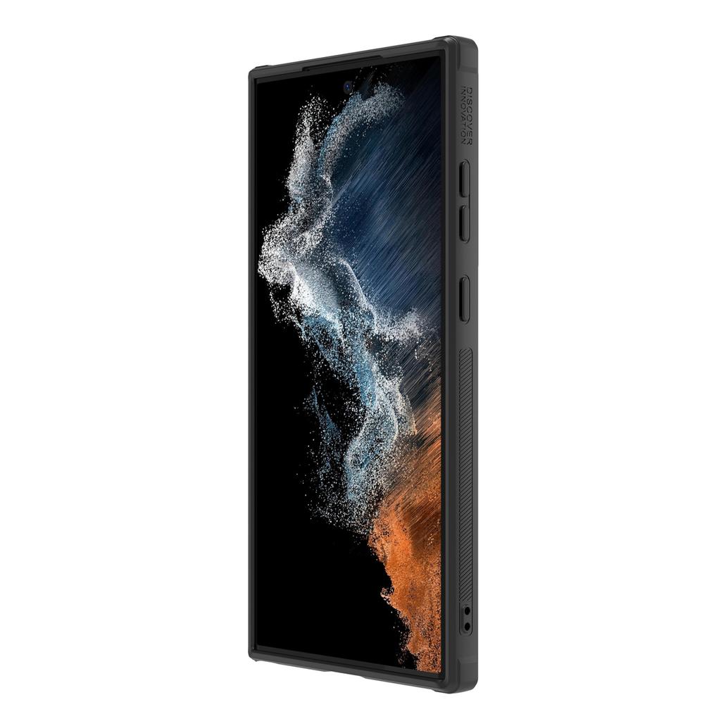 Черный защитный чехол Nillkin для Samsung Galaxy S23 Ultra - защитный чехол для камеры из синтетического волокна