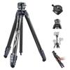 NEEWER LITETRIP LT32 157cm Travel Tripod Carbon Leveling Panoramic Arca QR Tripod Plate with Detachable Center Axis and Fast Flip Buckle Camera Tripod