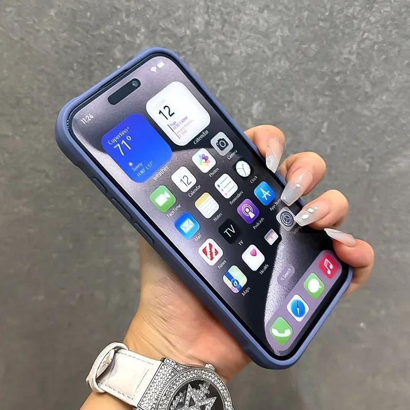 Защитный чехол Armor Fold с подставкой и защитой линз, MagSafe для iPhone 16 13 12 14 15 Pro Max Plus, магнитная беспроводная зарядка, противоударный чехол