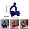 Abstract Flockeds Thinker Statue Resins Art Sculpture for Modern Home Decoration on Shelf or Desktop