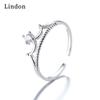 Lindon Classic Copper Alloy Zircon Ring Ladies Jewelry Wedding Promise Party Gift