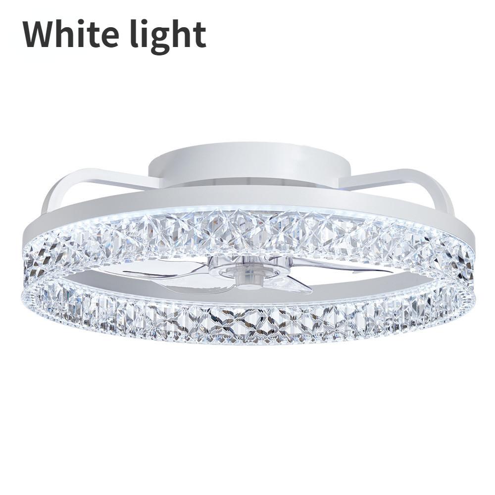 Светодиодный потолочный вентилятор для спальни, интеллектуальный бесшумный вентилятор, современный и модный электрический потолочный вентилятор, лампа 50 * 50 * 16 см