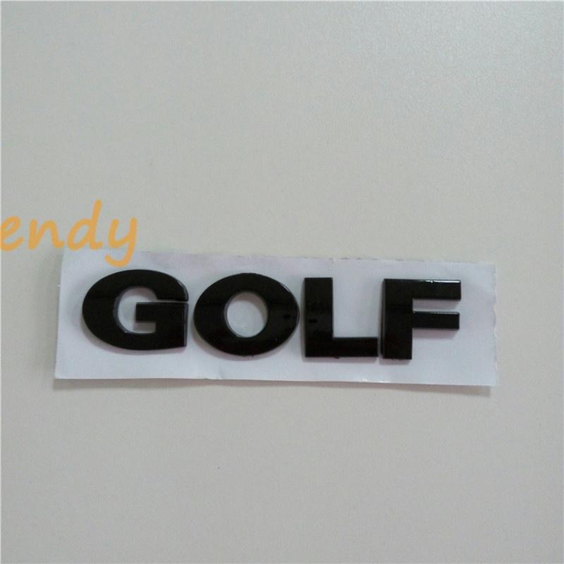 Car Truck 3D Letter Emblem Sticker Rear Badge for G/o/lf ABS Logo Chrome Black Vehicle Trunk Tail Nameplate Auto Styling