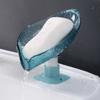Leaf Shaped Soap Drain Dish Holder Bathroom Suction Cup Soap Rack Shower Soap Box Soap Holder Storage Tray Soap Container