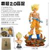 Jt Statue Drogan Boll Z Son Gocool Figure Replaceable Heads Led Base Super Saiyan Gocool Action Figures Collection Mode Toys Gifts