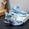 Astro Boy Leather New Vitality Wear-resistant Flame Children's Button Sports Shoes Mesh Basketball Shoes Running Shoes