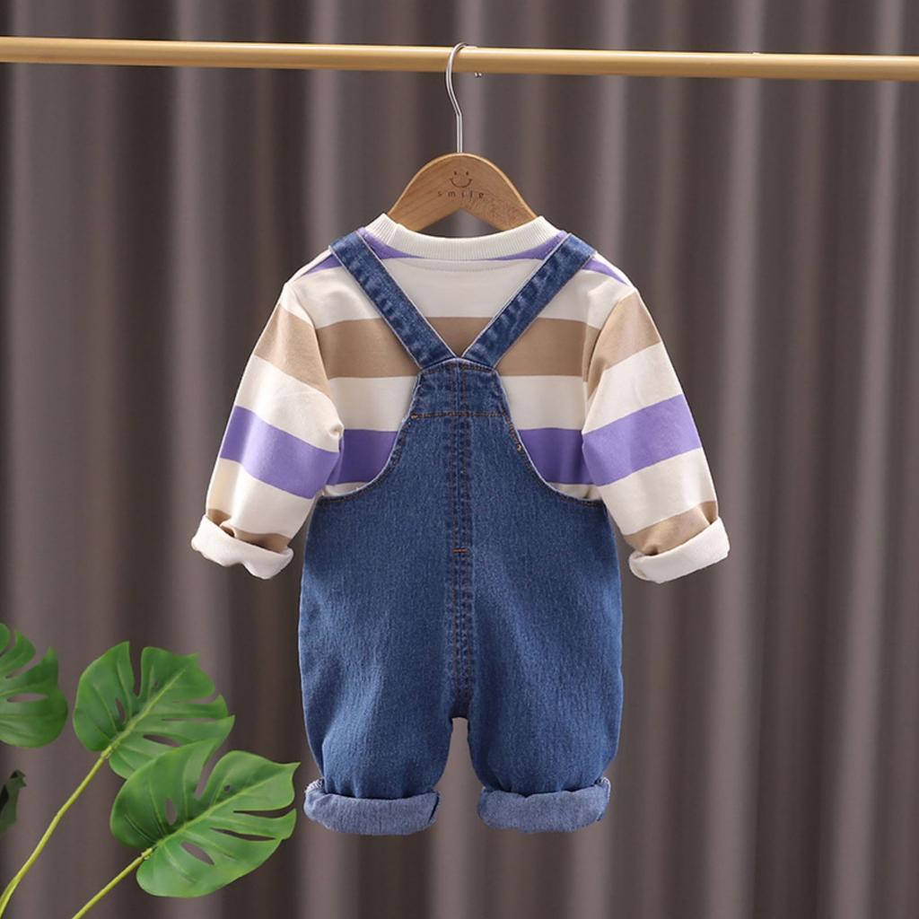 Детский повседневный комплект с длинным рукавом, удобные наряды для повседневной носки