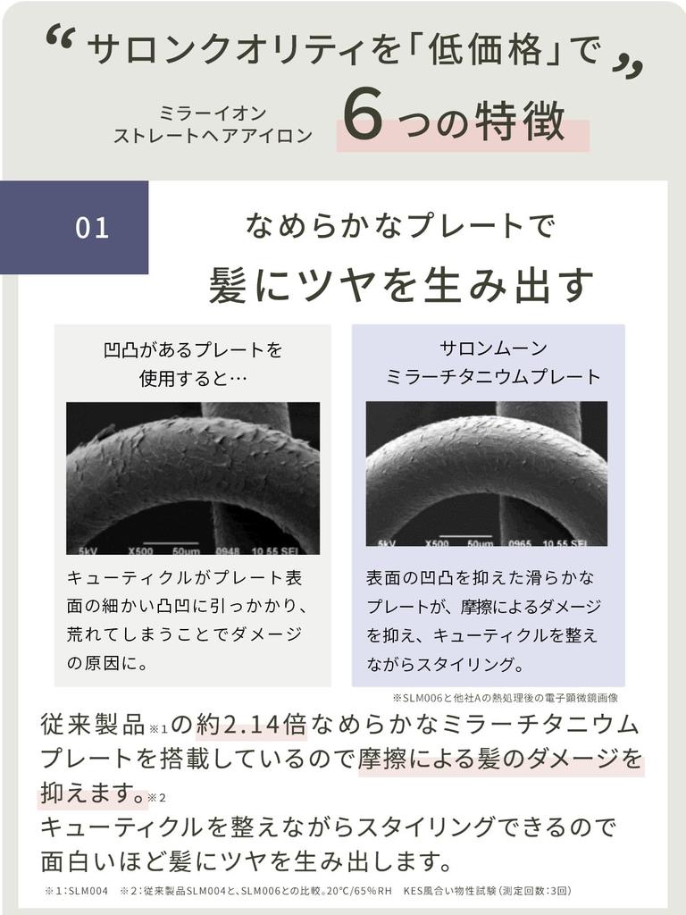 SALONMOON Hair Iron Straight Iron 24mm Curlable 2way Mirror Ion Black Professional Specification Negative Ion Generation Compatible with Overseas