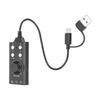 USB Sound Card External Stereo Sound Card with Volume Control USB to 3.5mm   Sound Adapter for PC Laptop Desktop Headset