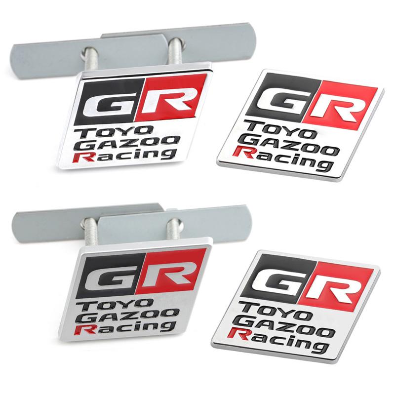 Металлическая наклейка на автомобиль GR Gazoo Racing Логотип Значок Эмблема Декаль для HV Y-ARiS GRMN 86 P-rius H-arrier