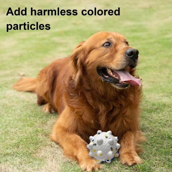 Неразрушимая игрушка для жевания собак. Прочный мяч для прорезывания зубов у собак, для агрессивных любителей жевать. Интерактивные прыгучие мячи из попкорна для больших, средних и маленьких собак.