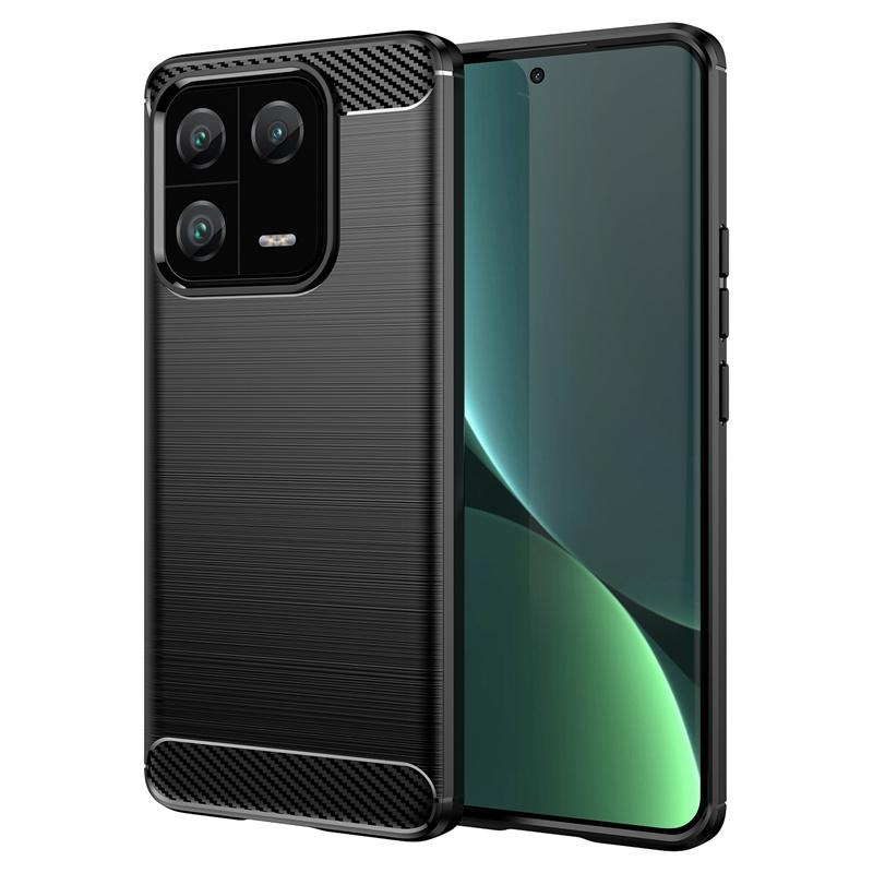 Чехол для Xiaomi 13 Pro Чехол-бампер для Xiaomi Mi 13 Pro Мягкий силиконовый углеродный волокно Защитный бампер для телефона Для Xiaomi 13 Pro
