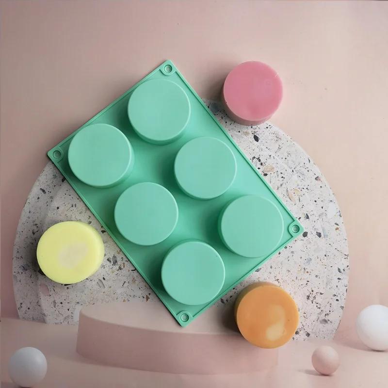 Round Cylinder Cake Molds Silicone Molds for Baking Cookie Chocolate Covered Bakeware Pastry Mould Round Cupcake Cake Pan